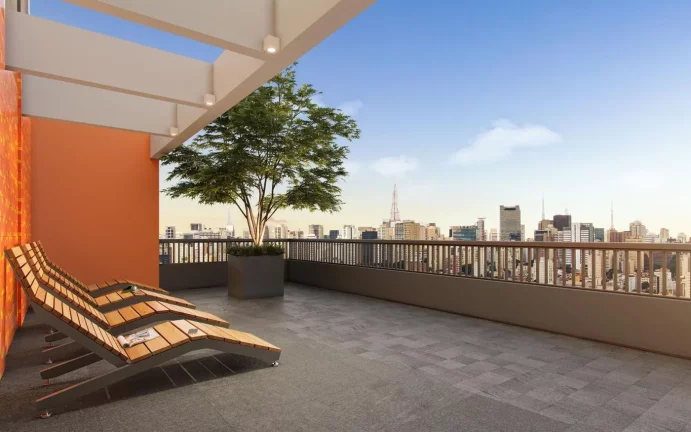 Imagem TORRE BELA VISTA - AAM - Studio de 24m², em excelente localização, a 550m do metrô Anhangabaú!
