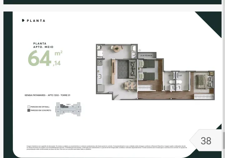 Imagem Apartamento com 3 Quartos à Venda, 83 m² em Piatã - Salvador