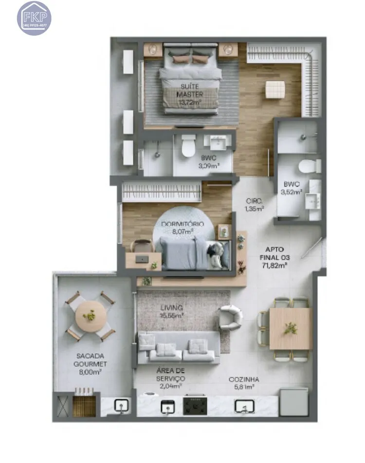 Imagem Apartamento 2 dormitórios!