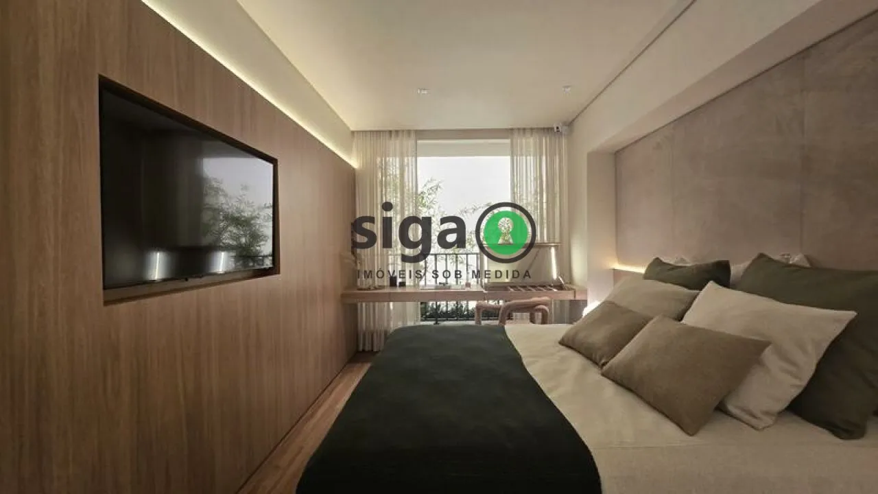 Imagem Apartamento 130 m² no Brooklin, 3 suítes, varanda gourmet, quadra de tênis e lazer completo