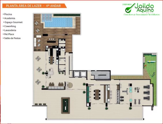 Imagem *Duo Milênio Practical Home – 41,89 m² | 1 Quarto | Vaga | Cocó – Fortal