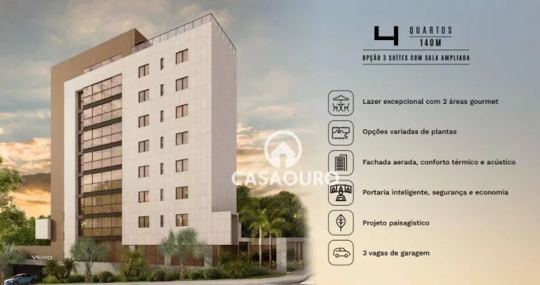 Imagem Apartamento com 3 quartos com área privativa à venda, 240 m² - Santo Antônio - Belo Horizonte/MG
