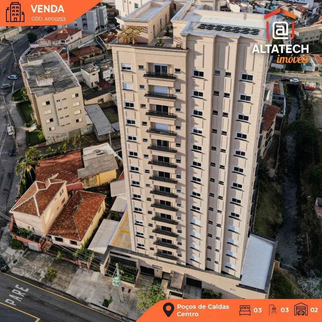 Imagem Apartamento 3 suítes à venda em Centro, Poços de Caldas