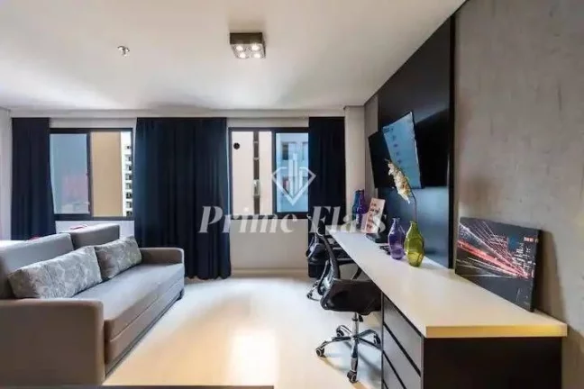 Imagem Flat disponível para locação no Mercure São Paulo Moema Times Square Hotel, com 29,40m², 1 dormitório e 1 vaga de garagem