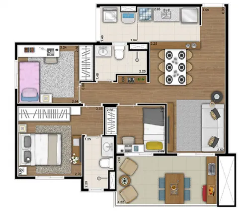 Imagem Apartamento com 3 Quartos à Venda, 72 m² em Vila Pompéia - São Paulo