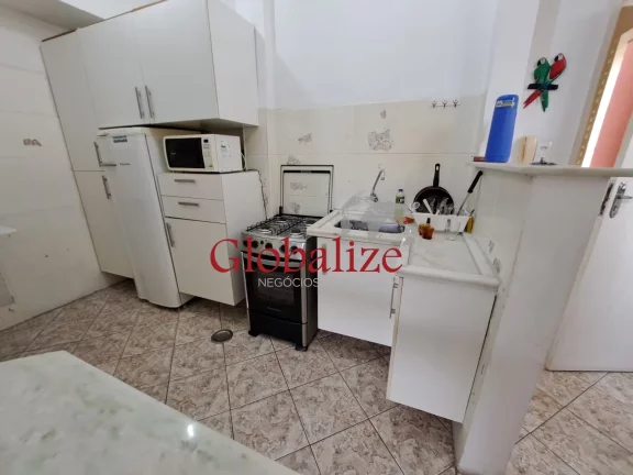Imagem Apartamento à venda com 70m², 2 quartos, varanda, frente a praia por R$480.000,00 no José Menino em Santos