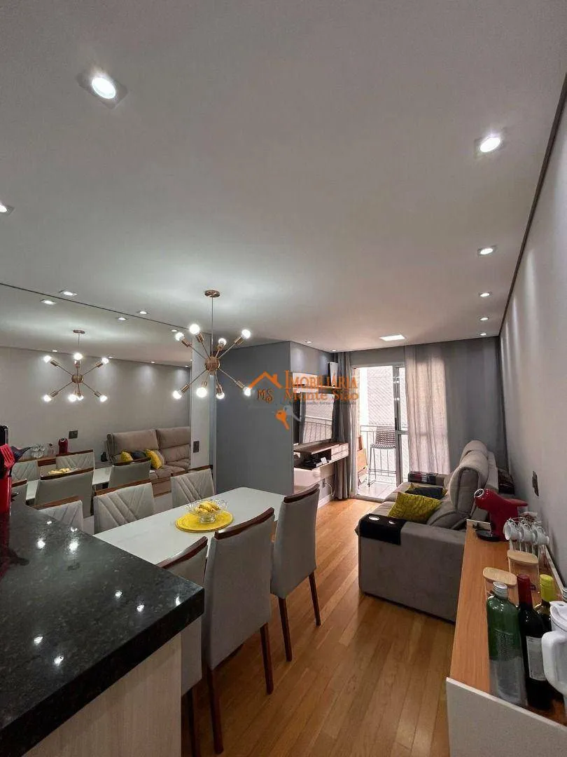 Imagem Apartamento com 3 dormitórios à venda, 62 m² por R$ 415.000,00 - Jardim Bela Vista - Guarulhos/SP