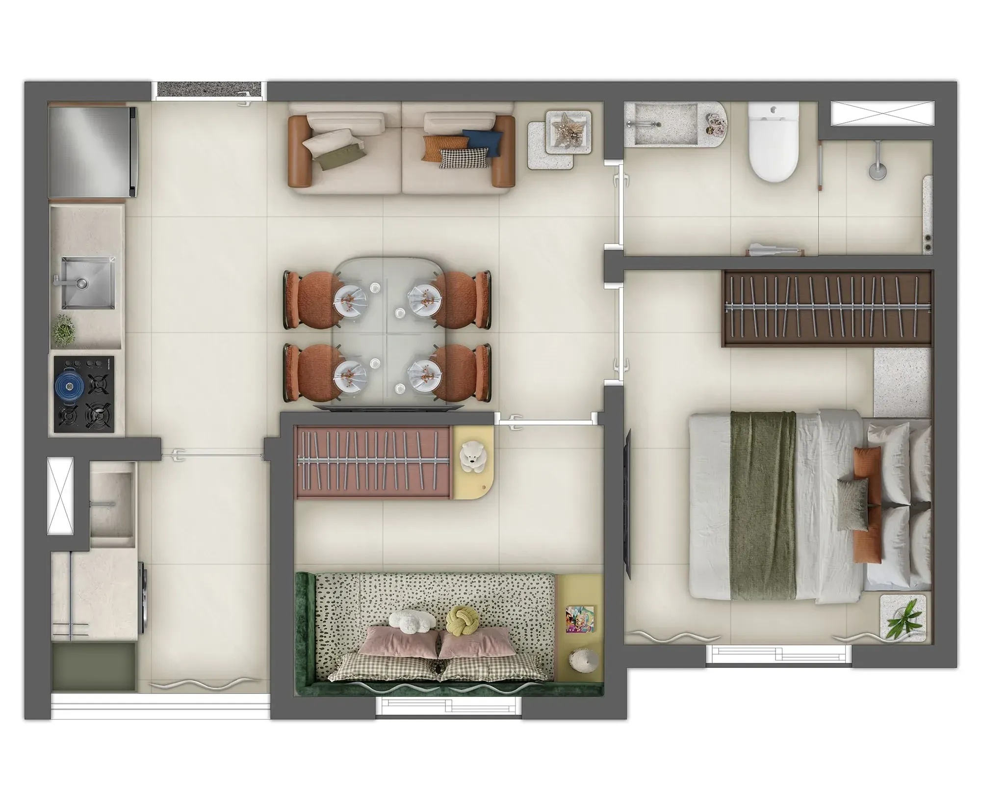 Imagem Apartamento com 2 Quartos à Venda, 33 m² em Santo Amaro - São Paulo