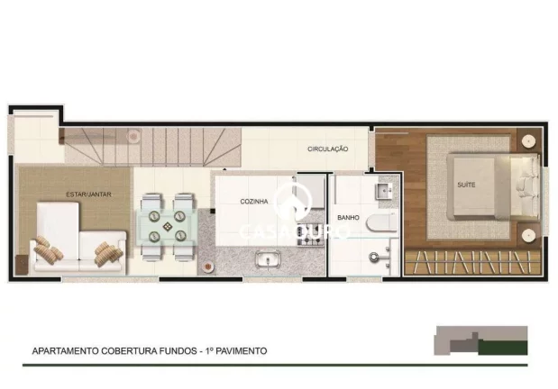 Imagem Cobertura à venda, 75 m² por R$ 820.000,00 - Anchieta - Belo Horizonte/MG