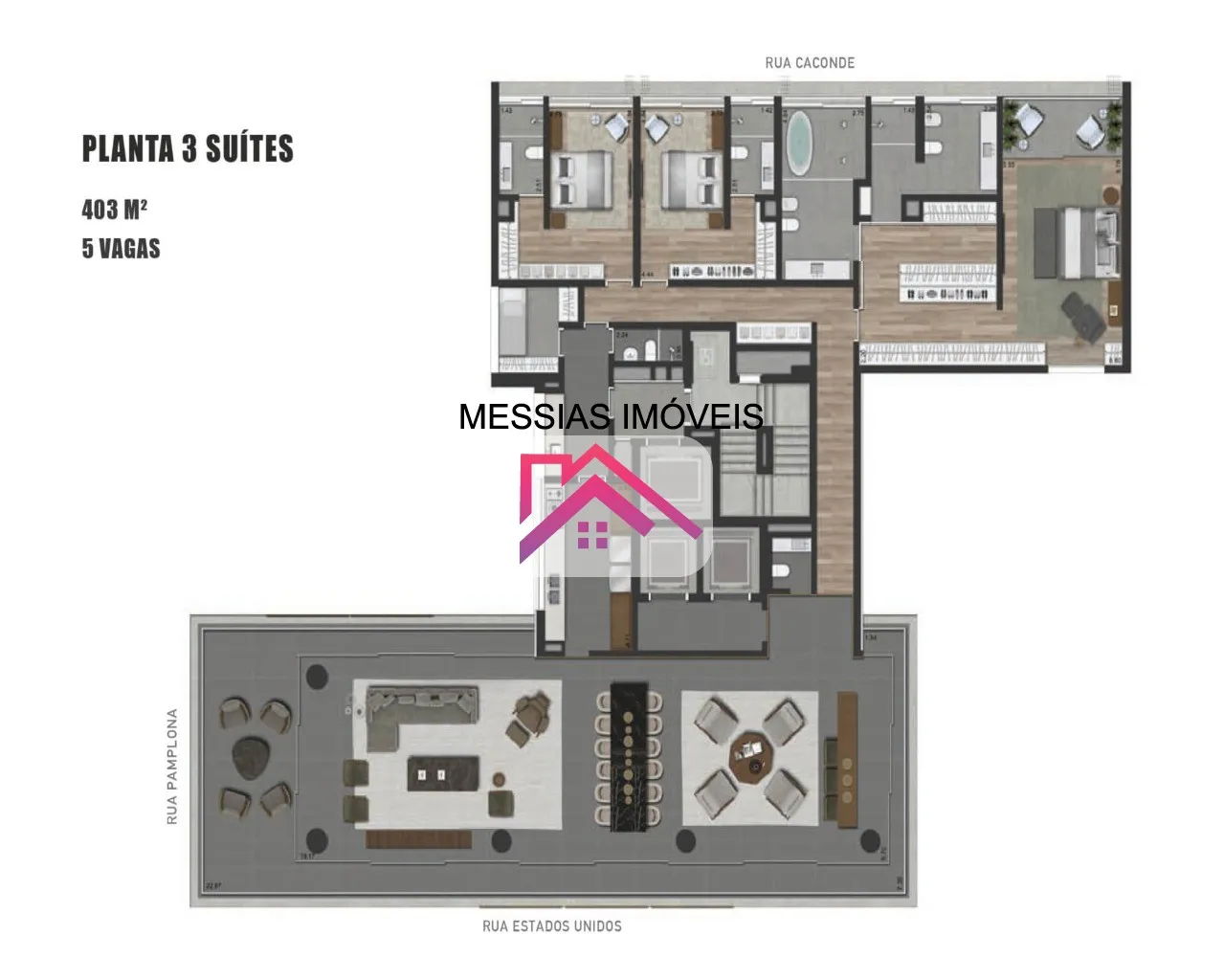Imagem APARTAMENTOS DE 4 SUITES E 5 VAGAS - PIERINO JARDINS