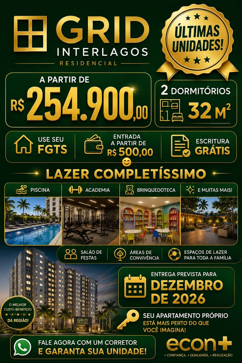 Imagem VENDO APTO EM PRÉ LANÇAMENTO NO BAIRRO INTERLAGOS!