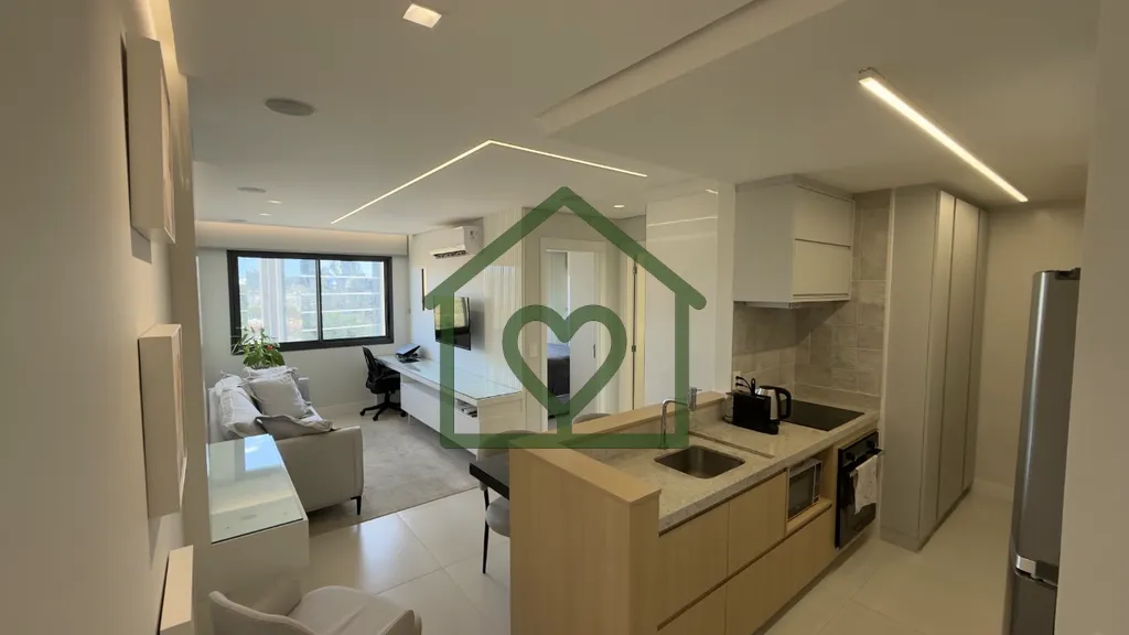 Imagem Apartamento com 43 m2 privativos projetado e decorado com layout integrado som embutido iluminação...