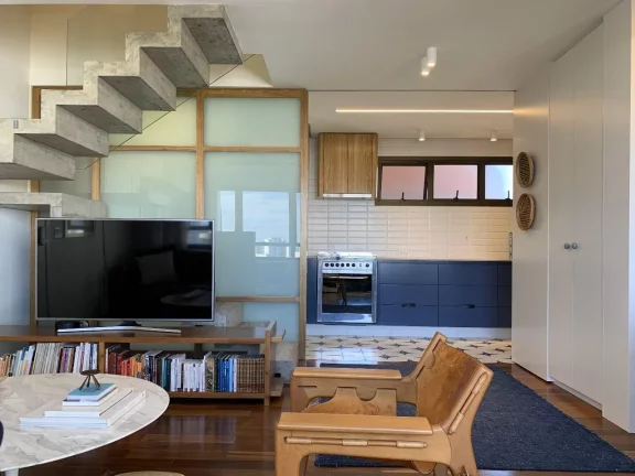 Imagem Lindo Apartamento Duplex reformado no Portal do Morumbi. Conceito moderno com 2 suítes e Vista Livre