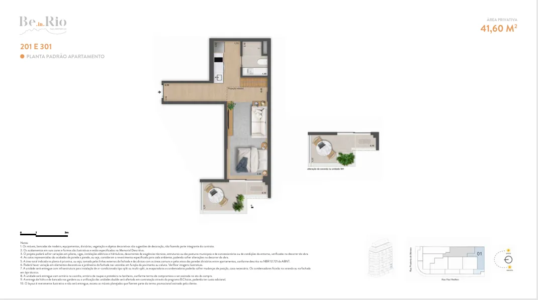 Imagem Be.in.Rio Paul Redfern 40 - Studios em Ipanema | Zona Sul