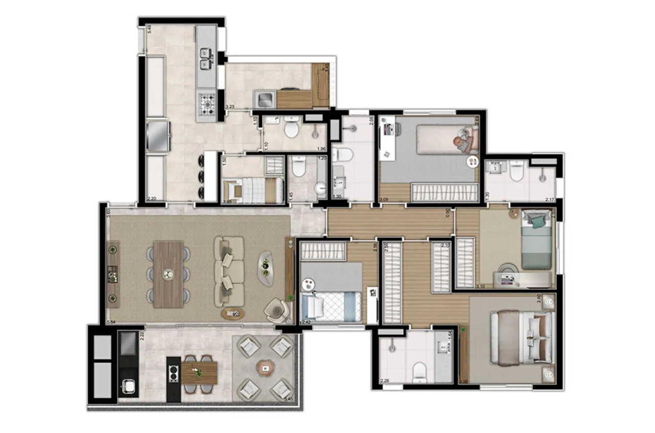 Imagem Apartamento para venda em Perdizes 4 dormitórios, São Paulo - SP