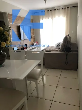 Imagem Apartamento confortável com 58m² , em andar baixo, com 2 dormitórios com planejados, sala com varanda, cozinha planejada