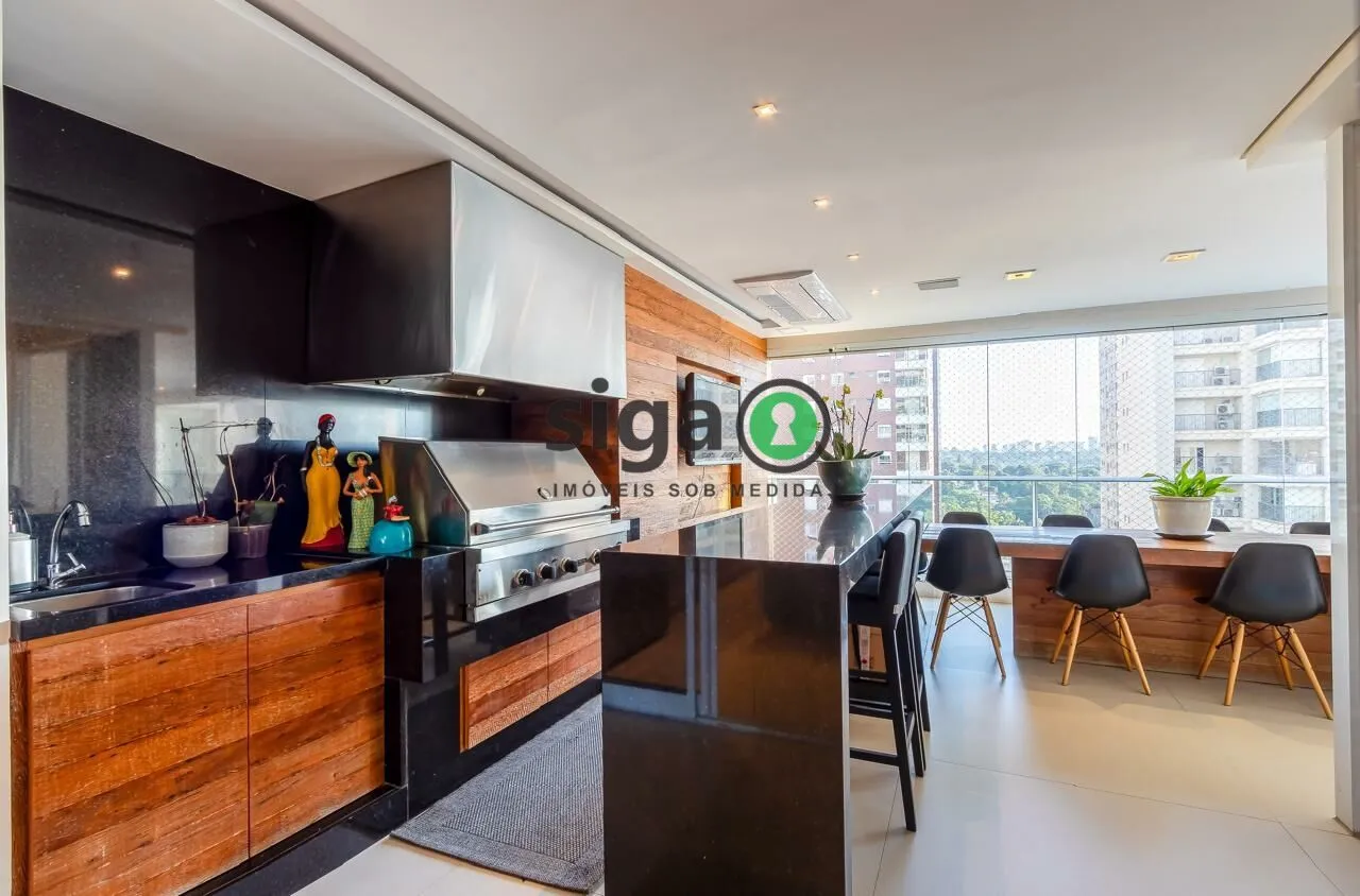 Imagem 4 suítes | Varanda gourmet envidraçada | Andar alto | Vista livre | Lazer completo | Zona Sul de São