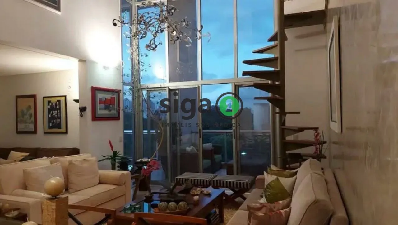 Imagem Apto duplex no Panamby, com 162m², 2 suites, 3 vagas sem mobilia