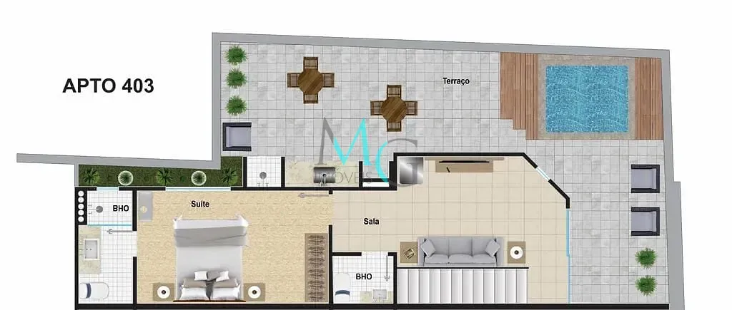 Imagem Cobertura Duplex à venda 4 Quartos 2 Suites 2 Vagas 166M² Tijuca Rio de Janeiro - RJ