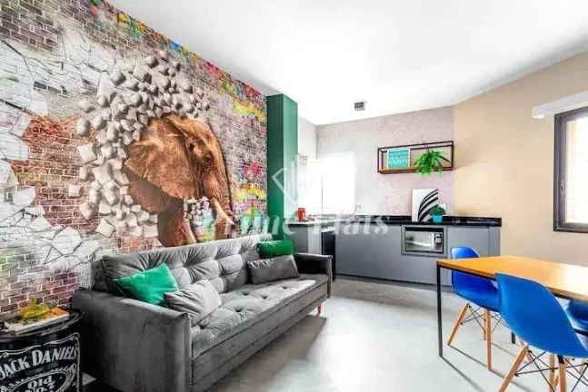 Foto do imóvel Flat disponível para venda no Hampton Park no bairro Jardins, com 29,80m², 1 dormitório e 1 vaga de garagem em Alameda Campinas