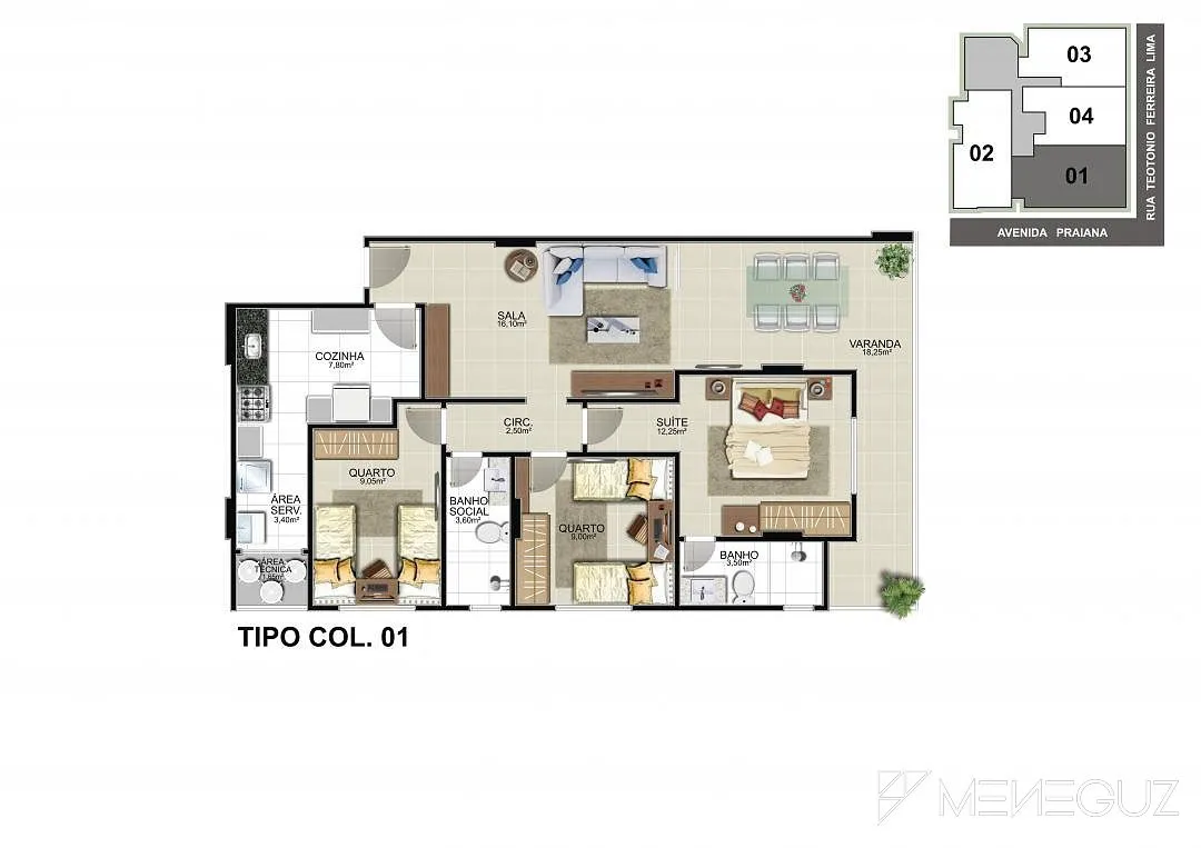 Imagem Porto Belo - Empreendimento de alto padrão, com apartamentos a venda de 2 e 3 quartos na Praia do Morro.