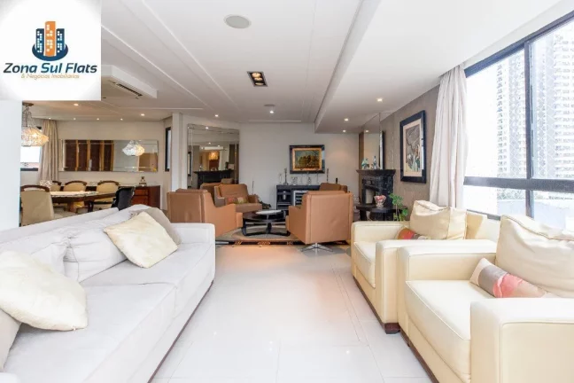 Imagem Apartamento à Venda Em Moema Pássaros Com 4 Dormitórios Sendo 3 Suítes e 3 Vagas