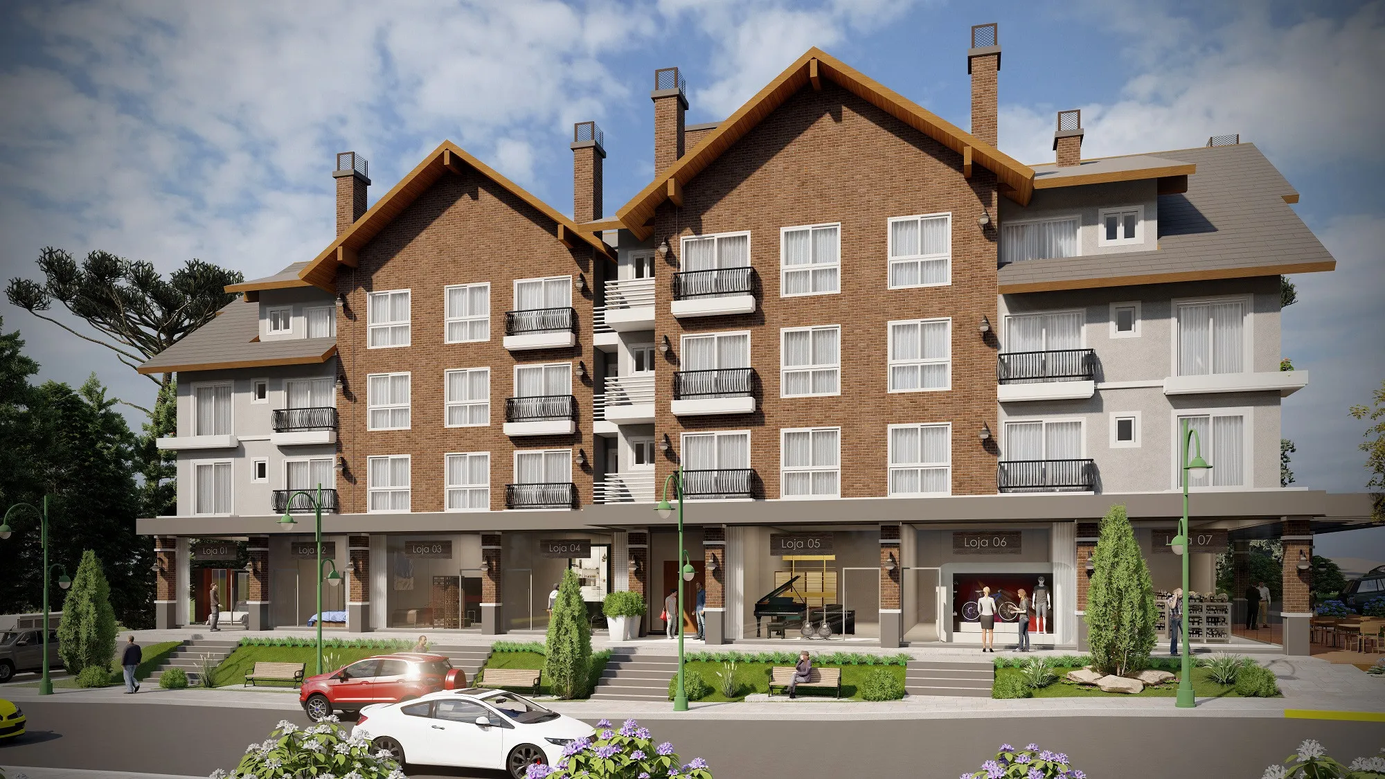 Imagem Apartamento à venda em Gramado, Av. Central, com 2 quartos, 84.69m2