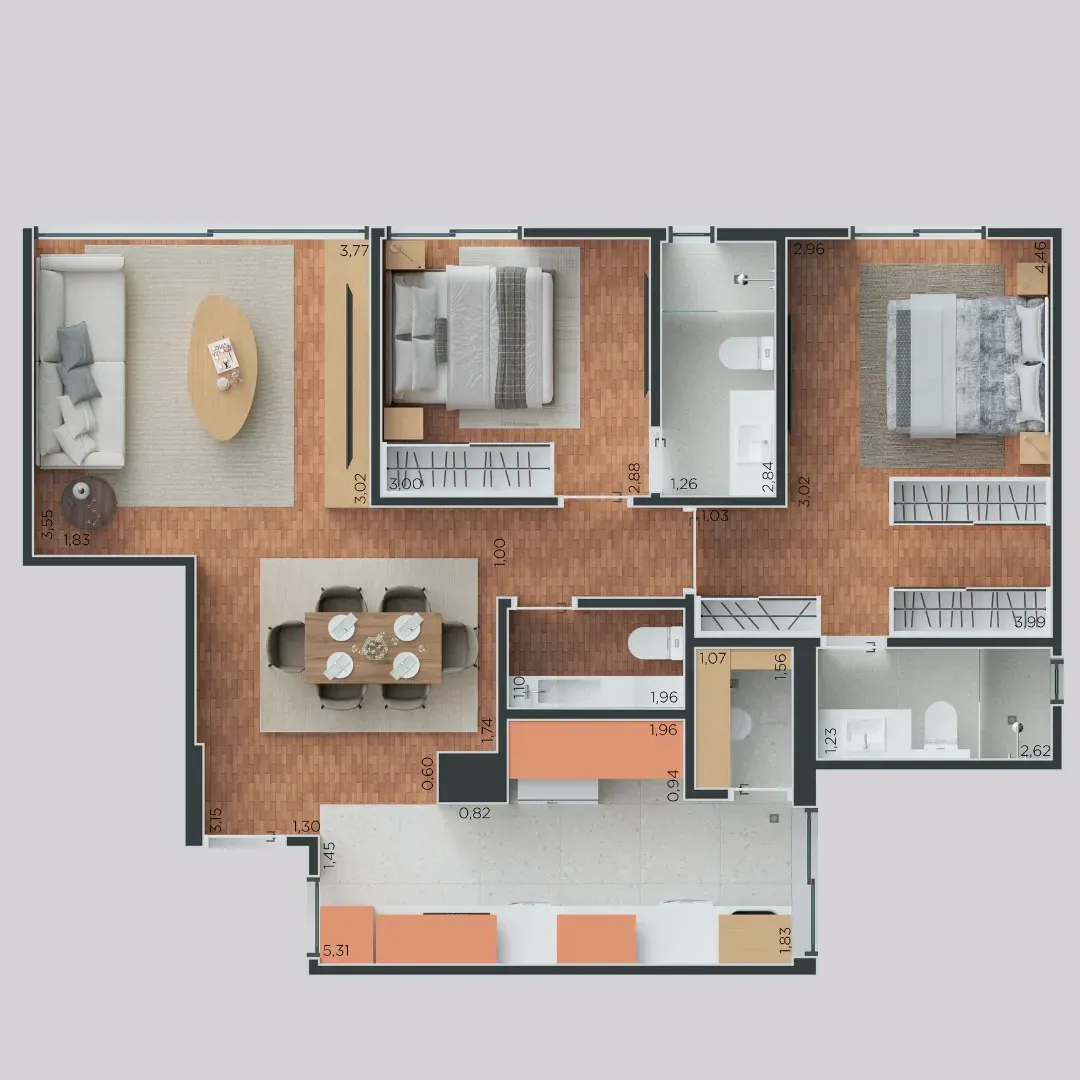 Imagem Apartamento com 2 Quartos à Venda, 87,75 m² em Itaim Bibi - São Paulo