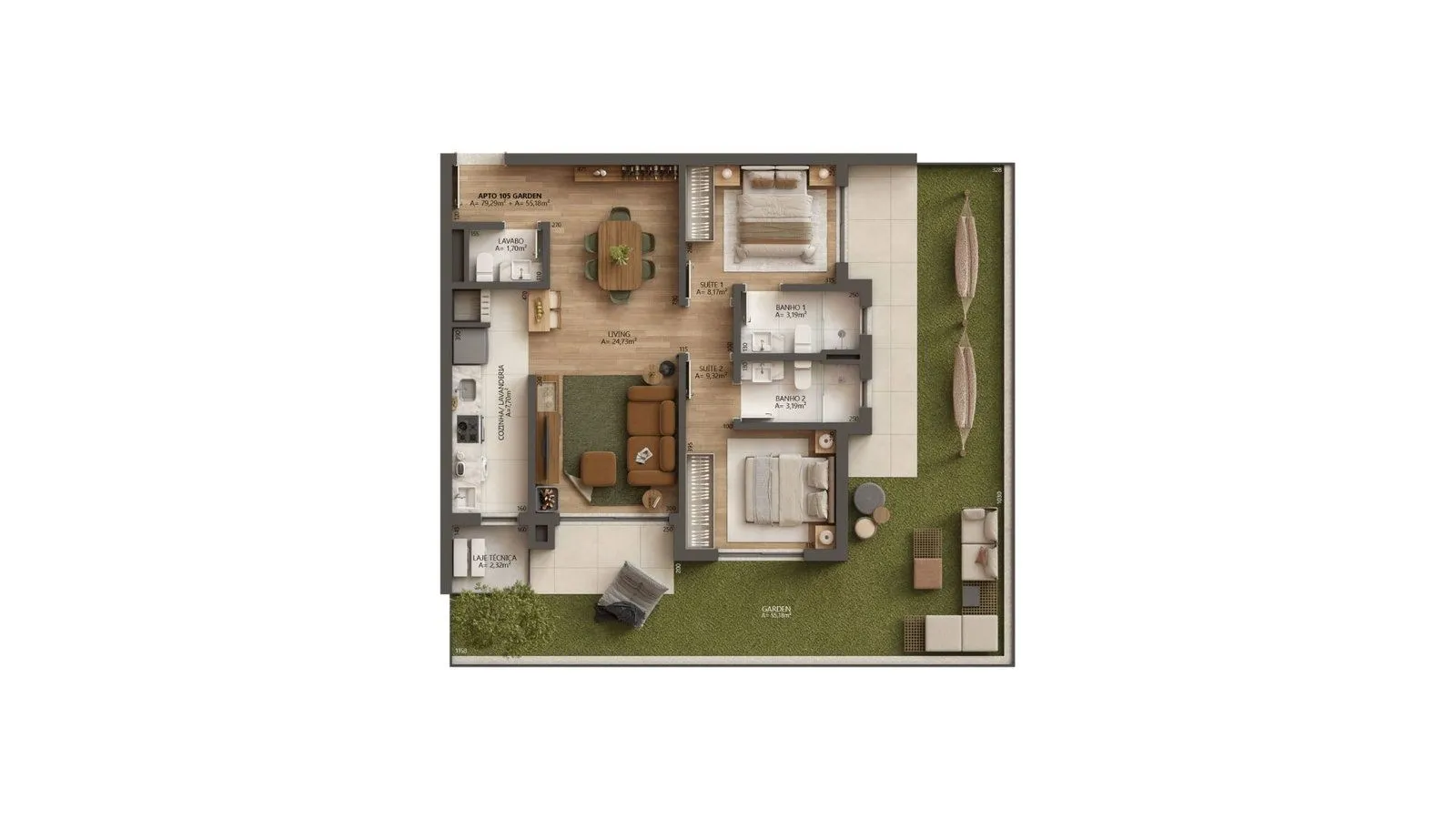Imagem Apartamento à venda em Gramado, Bavaria, com 2 quartos, 70.3m2