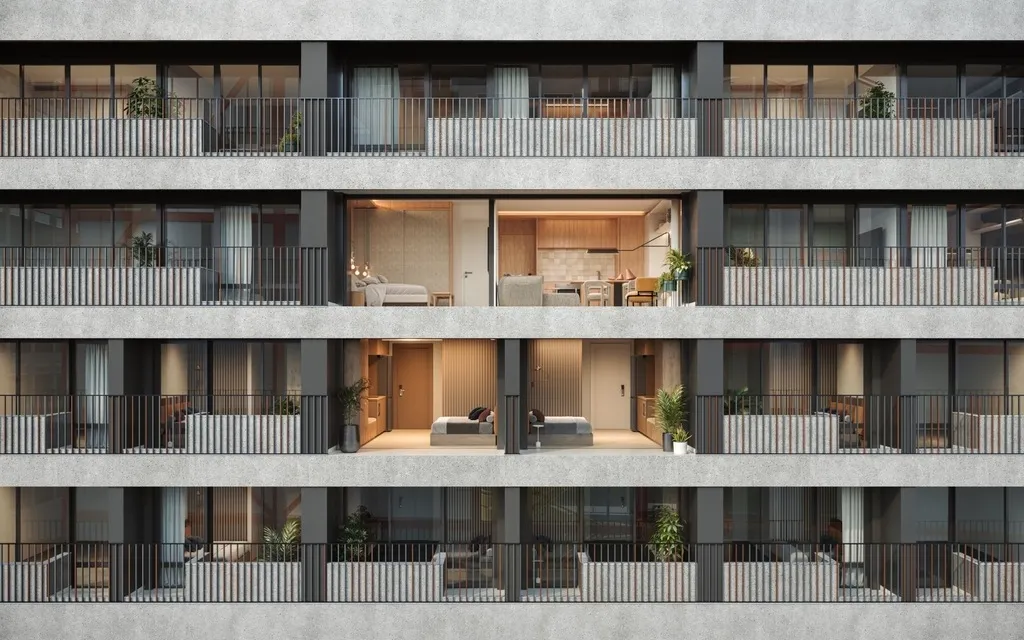 Imagem Uapé é um projeto com influências modernistas, que flutua na rua que leva o nome de um rio: Pará...