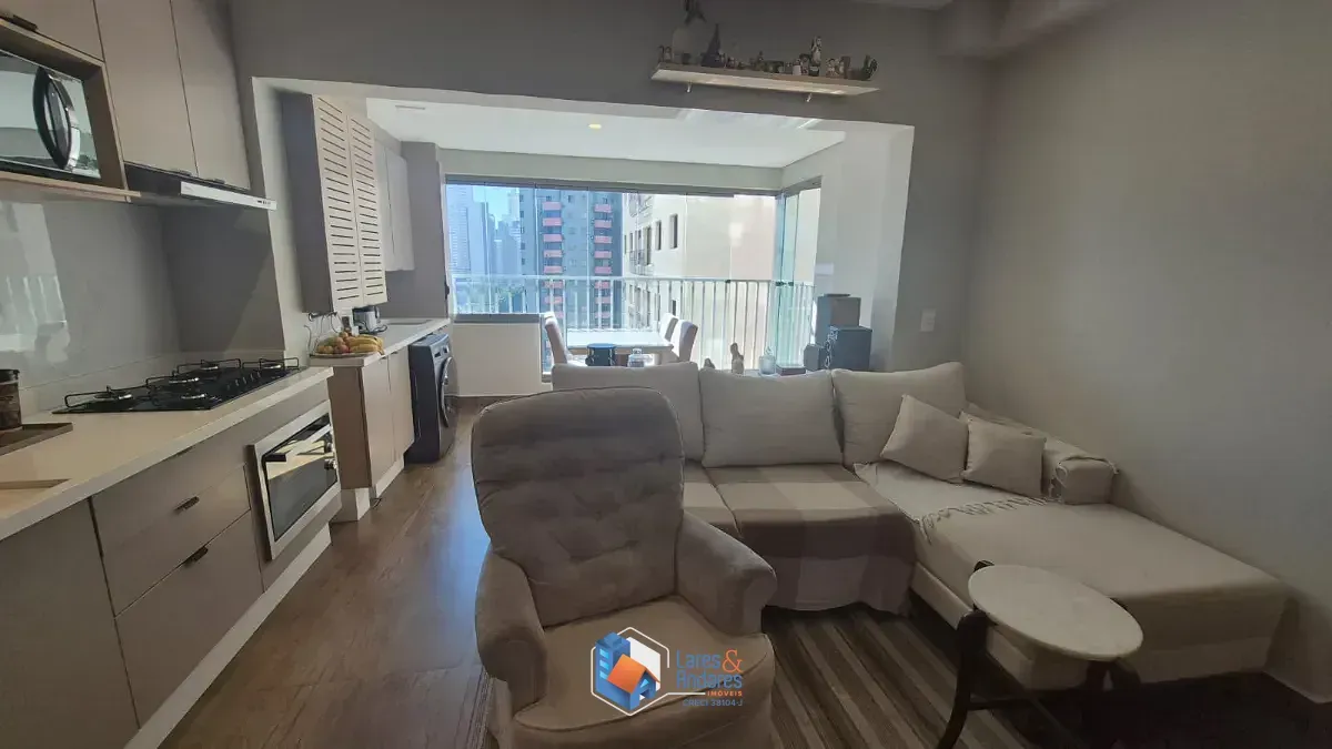 Imagem Apartamento para venda em Brooklin Paulista com 2 quartos, sendo 1 suíte, 59m²