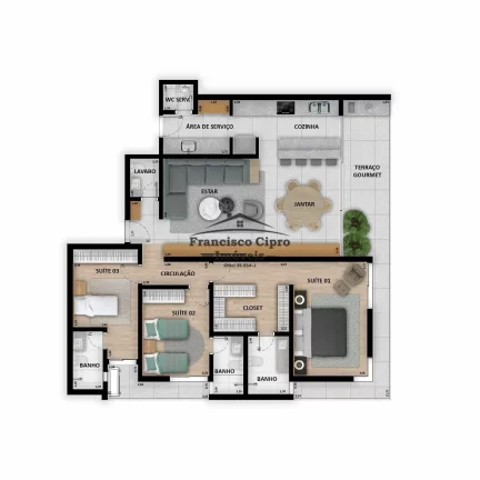 Imagem Apartamento à venda no bairro Vila Paraíba - Guaratinguetá/SP