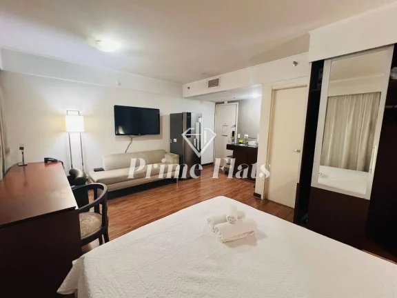 Imagem Flat disponível para locação no Meliá Ibirapuera, com 26m², 1 dormitório e 1 vaga