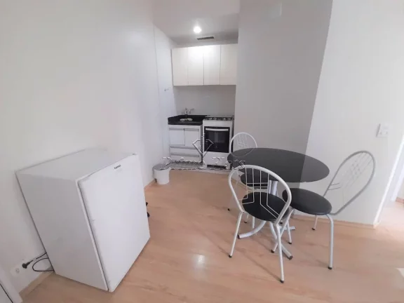 Imagem Flat disponível para locação no Stagium Studio, com 33m², 1 dormitório e 1 vaga de garagem