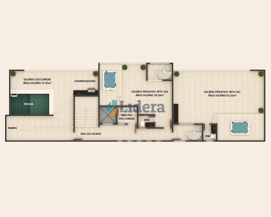 Imagem Apartamento - 77.29m²- 3 quartos - 1 suíte - Manaíra, João Pessoa/PB