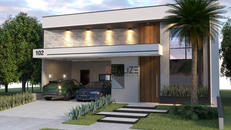 Imagem Casa térrea com 3 suítes e escritório à venda, 191 m² por R$ 1.950.000 - Condomínio Dona Maria Cândida - Indaiatuba/SP