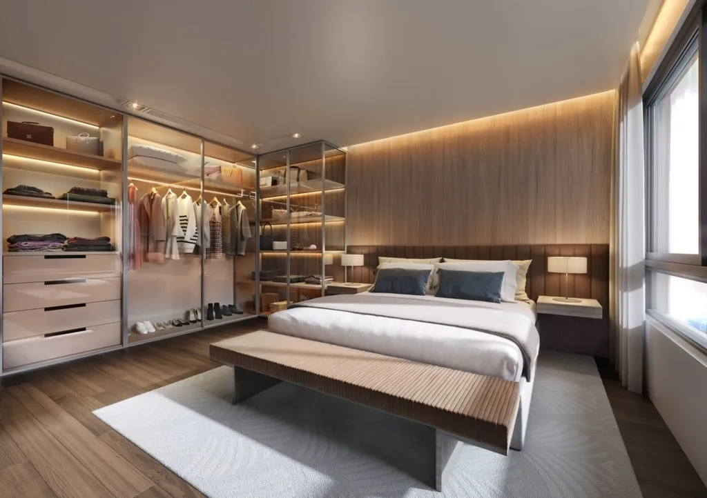 Imagem Os apartamentos são amplos e possuem 156m² com living integrado, 3 suítes, depósito privativo e ...