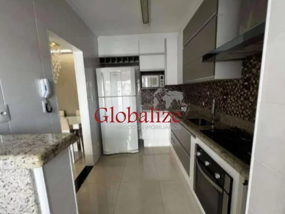 Imagem Apartamento para locaçao com 85m², 2 quartos, 1 suíte, churrasqueira, piscina, vaga demarcada por R$5.200,00 pacote em Santos