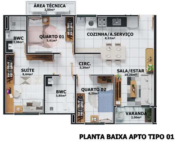 Imagem Vitória Club Teresina | Apartamentos Zona Sul | A partir de R$ 256.000