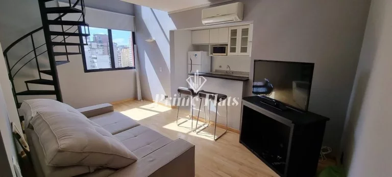 Imagem Flat disponível para locação no Condominio Edifício York Duplex Residence, com 41m², 1 dormitório e 1 vaga de garagem