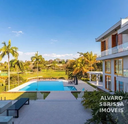 Imagem JÁ FOI VENDIDO - Casa luxuosa com 5 suítes, mobiliada e climatizada, de fundo para o lago do Condomínio Fazenda Vila Real de Itu SP
