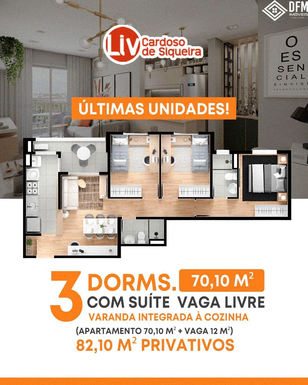 Imagem Apartamento com 2 Dormitorio(s) localizado(a) no bairro Centro em Mogi das Cruzes / Mato Grosso do Sul Ref.:DE609