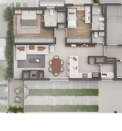 Imagem Apartamento com 2 Quartos à Venda, 151 m² em Mont Serrat - Porto Alegre