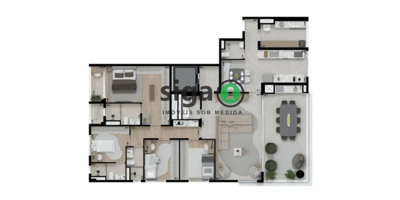 Imagem Apartamento para venda no Alto da Lapa 04 dormitórios, São Paulo - SP