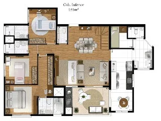 Imagem Condomínio Residencial Jardins de Provence Granja Julieta São Paulo, apartamento com 4 quartos em Granja Julieta São Paulo
