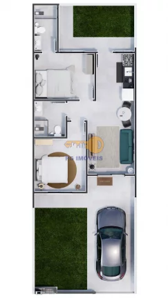 Imagem CASA COM DOIS DORMITÓRIOS EM SHANGRI-LÁ