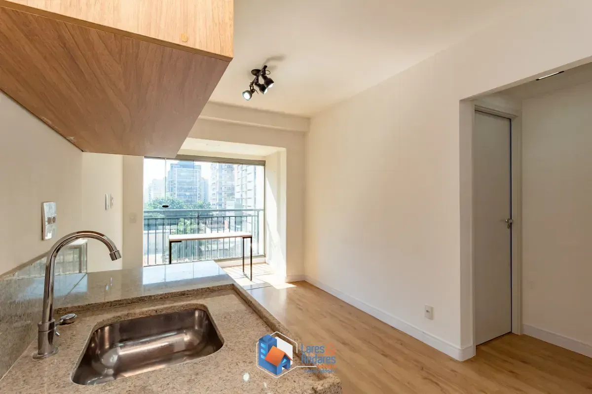 Foto do imóvel Studio para venda e locação em Indianópolis com 1 quarto, 32m² em Avenida dos Carinás