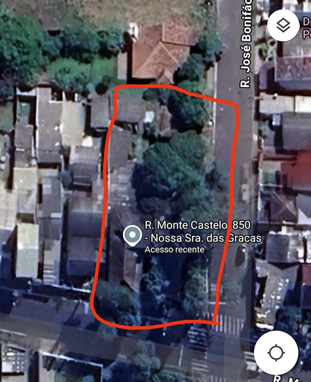 Imagem Terreno de esquina a venda na rua Monte Castelo/Canoas