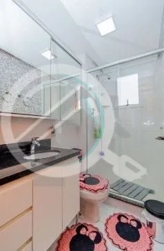 Imagem Apartamento com 57m², dois dormitórios sendo uma suíte, living, cozinha tipo americana, área de ...