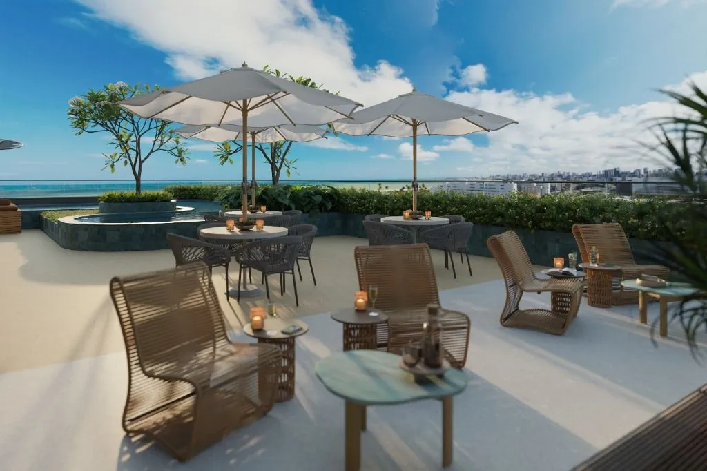Imagem Flat à venda, no Amares by Seori em João Pessoa, Jardim Oceania, com 1 quarto, 22,64m²
